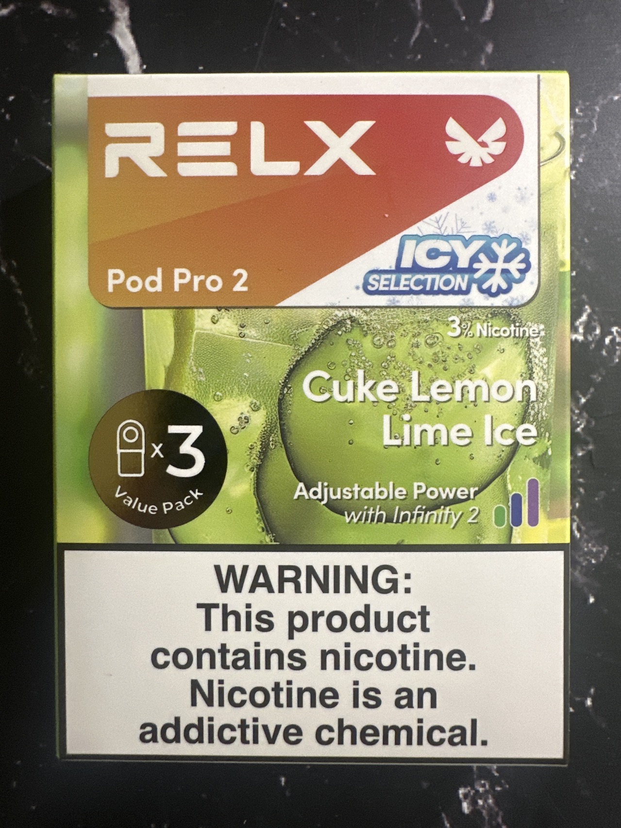 Relx（极凉三颗装）黄瓜柠檬水