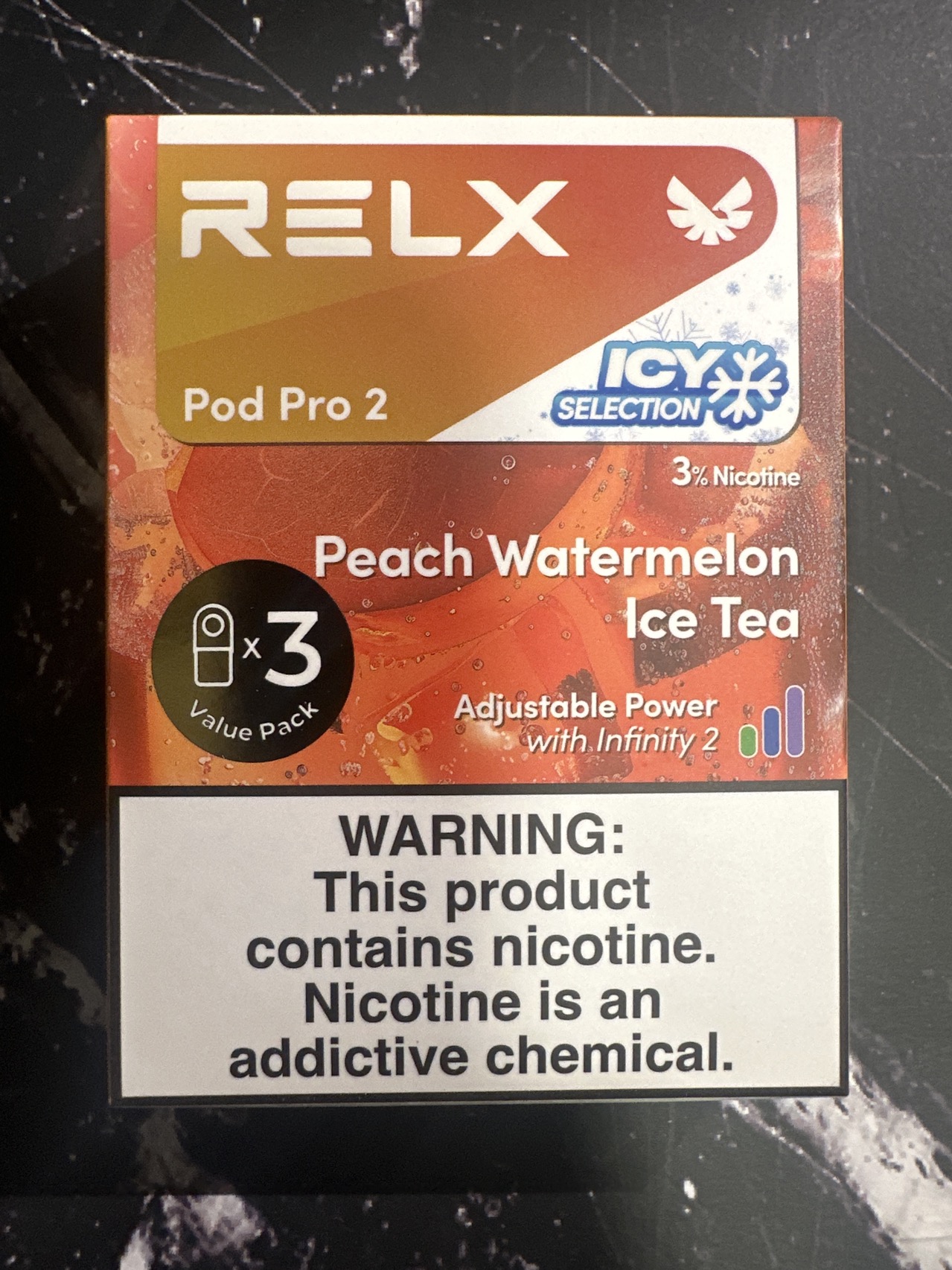 Relx（极凉三颗装）西瓜白桃茉莉茶